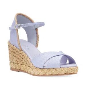 NEW Stuart Weitzman Mirela Espadrille Sandal in Wisteria / Natural - 8B